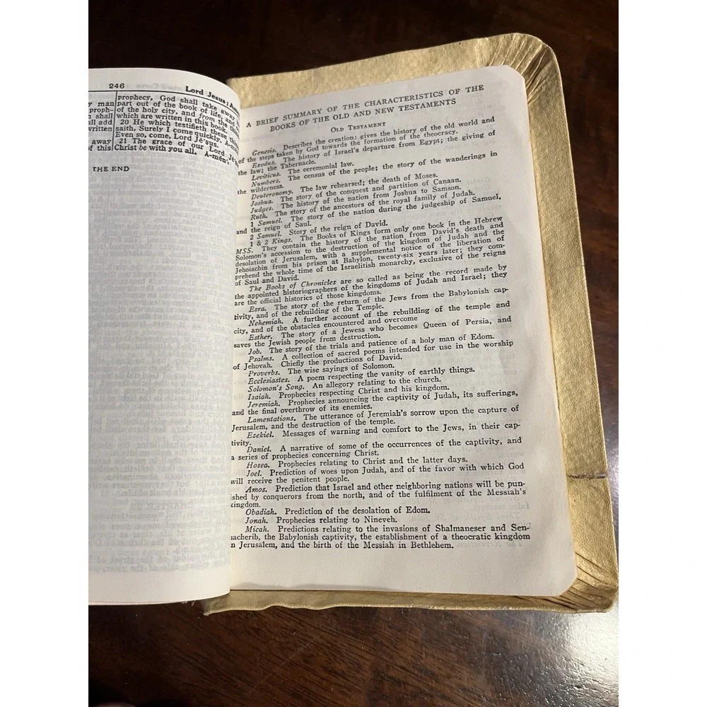 Vintage 1953 KJV Holy Bible World Publishing Illustrated White Cover Self-Pro